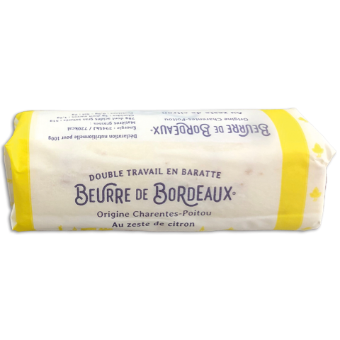 Fassbutter mit Zitronenschale Beurre de Bordeaux 80g