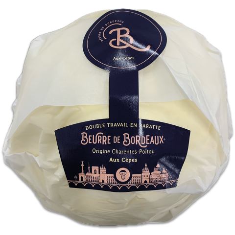 Beurre de barrate motte aux cèpes Beurre de Bordeaux 1 kg