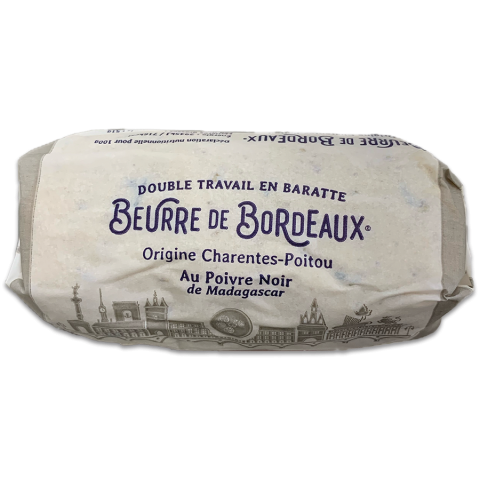 Churn Butter with Madagascar black pepper Beurre de Bordeaux 80g