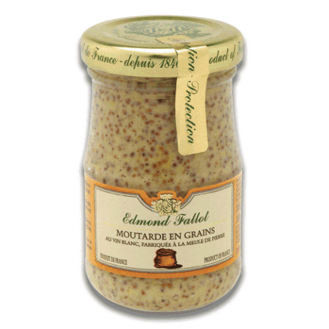 Dijon mustard with mustard seeds Edmond Fallot